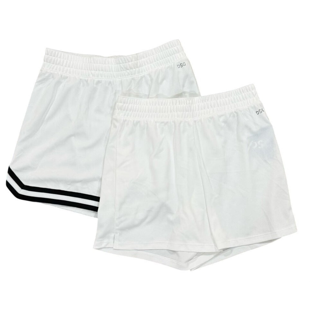 DSG Girls White Large Athletic Shorts 2 Pair